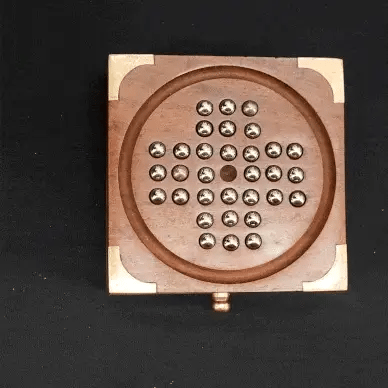 Mittimate Peg Solitaire (Brainvita) with Box