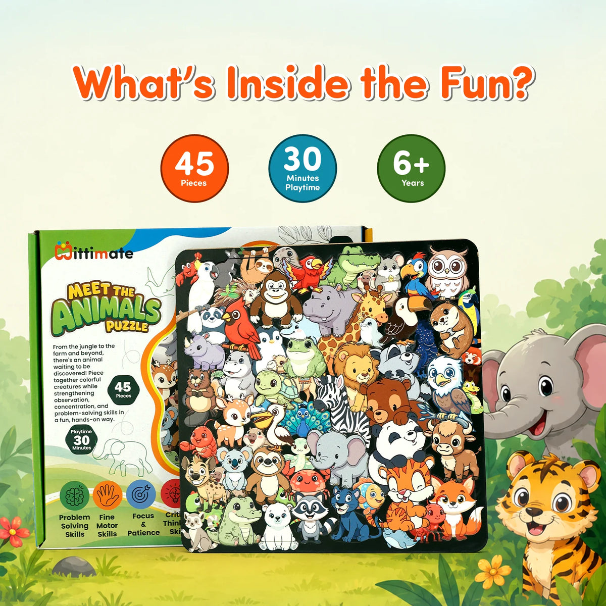 Mittimate Meet the Animals Puzzle