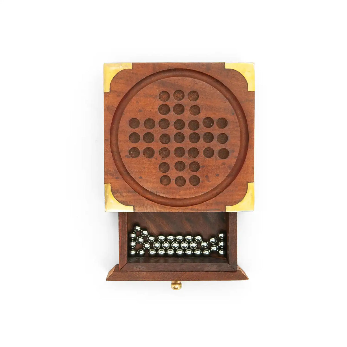 Mittimate Peg Solitaire (Brainvita) with Box
