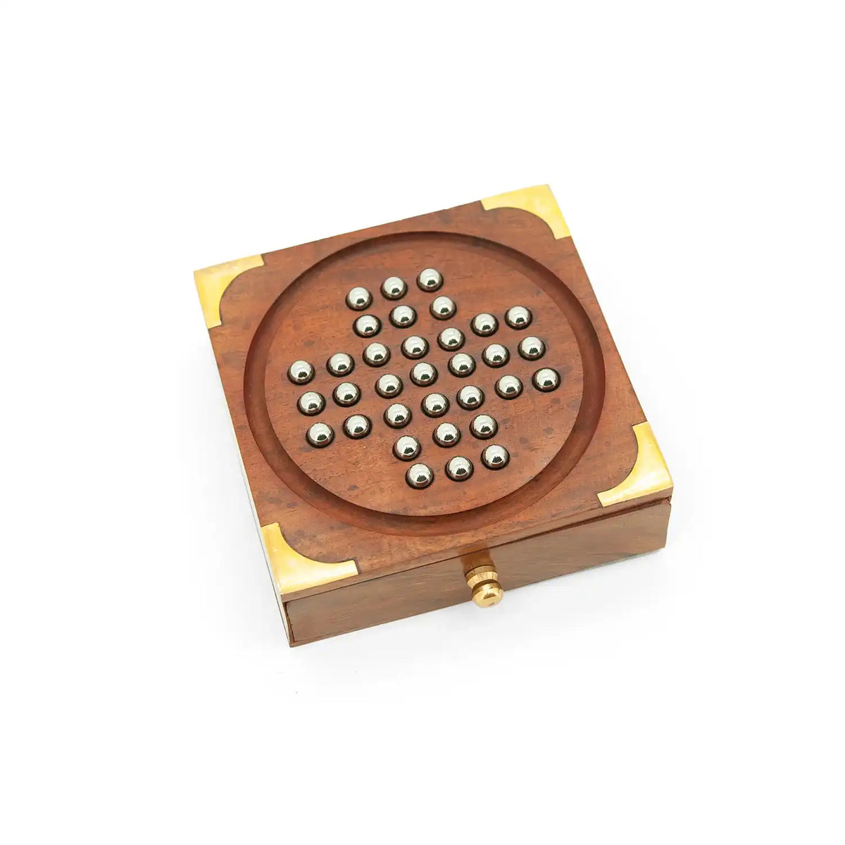 Mittimate Peg Solitaire (Brainvita) with Box