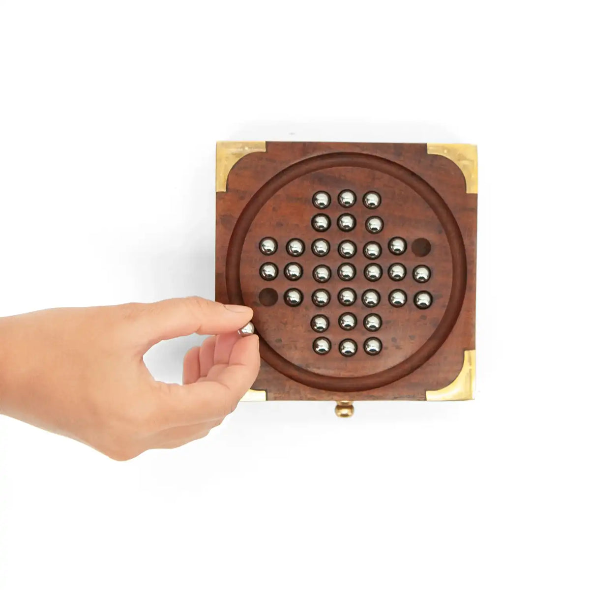 Mittimate Peg Solitaire (Brainvita) with Box