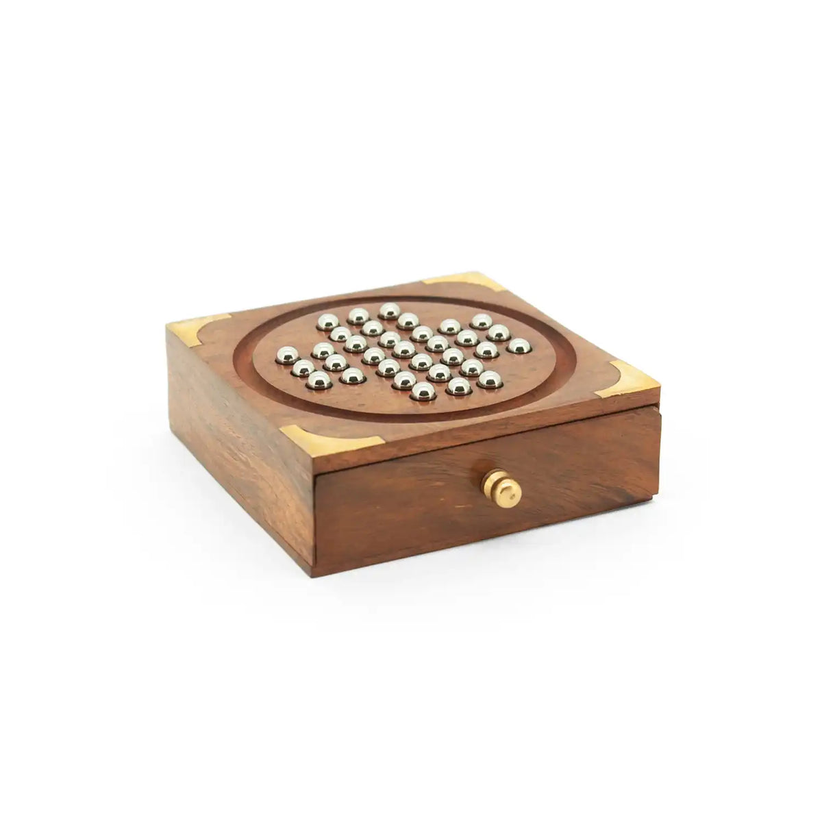Mittimate Peg Solitaire (Brainvita) with Box