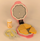 The Playbox Wooden Sweet Treat Waffle Maker in Rose Quartz