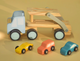 The Get Set Go | Artisanal Wooden Car Carrier & Racing Set