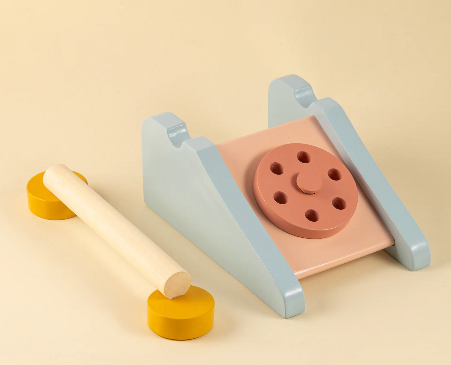 The Clubhouse Telephone | Vintage Rotary Wooden Toy