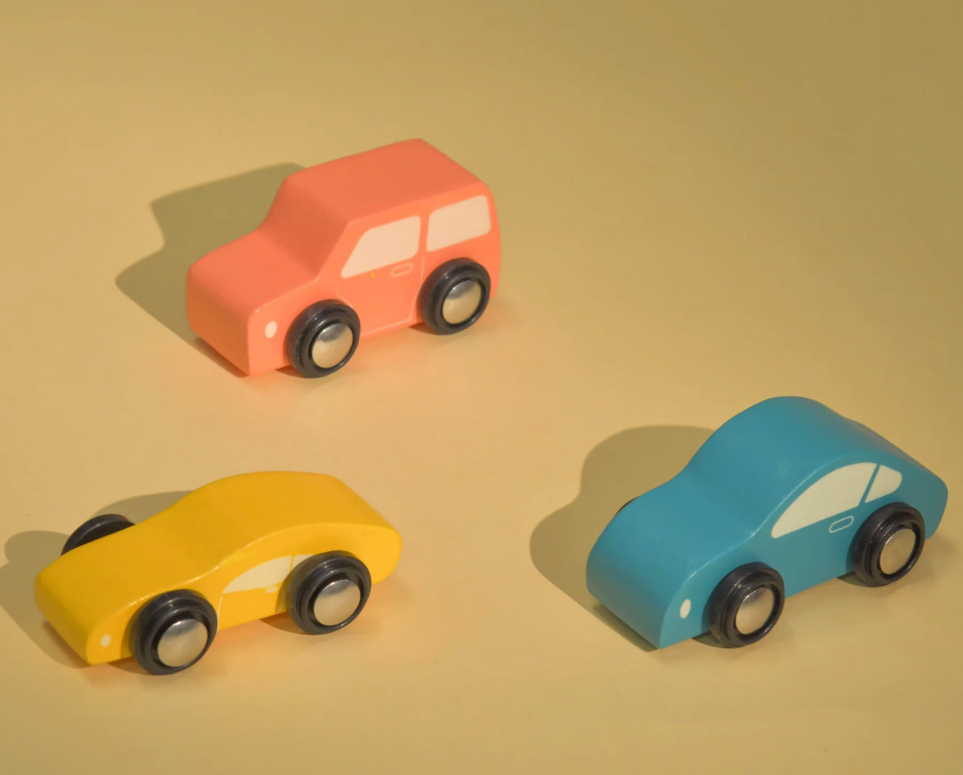 The Get Set Go | Artisanal Wooden Car Carrier & Racing Set
