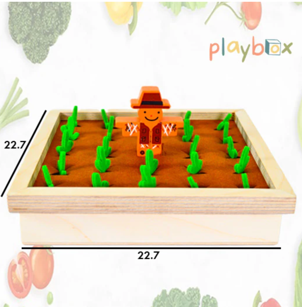 The Find My Veggie Garden | Handcrafted Wooden Memory & Sorting Set