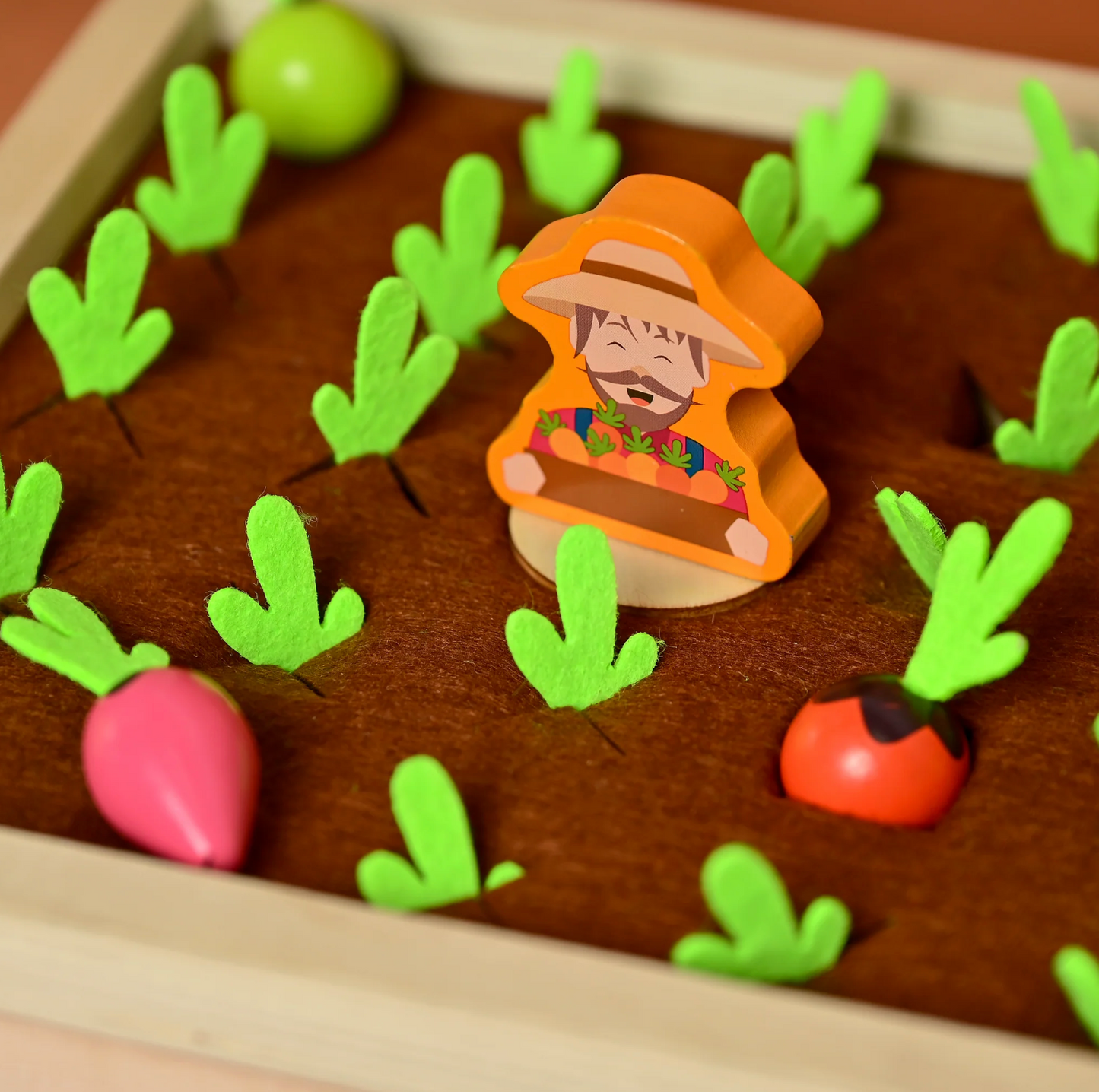 The Find My Veggie Garden | Handcrafted Wooden Memory & Sorting Set