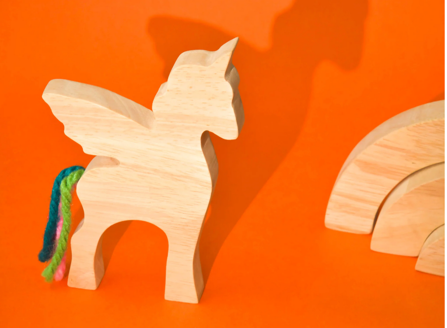 Wooden Unicorn & Rainbow DIY Painting Kit