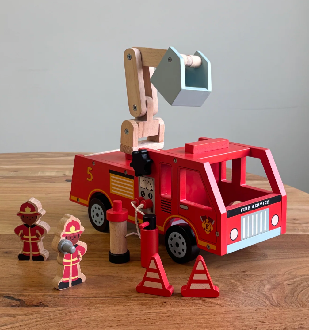 The Little Hero’s Heritage: Playbox Wooden Marshall’s Fire Truck