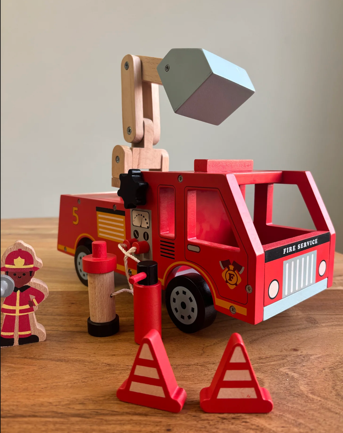 The Little Hero’s Heritage: Playbox Wooden Marshall’s Fire Truck