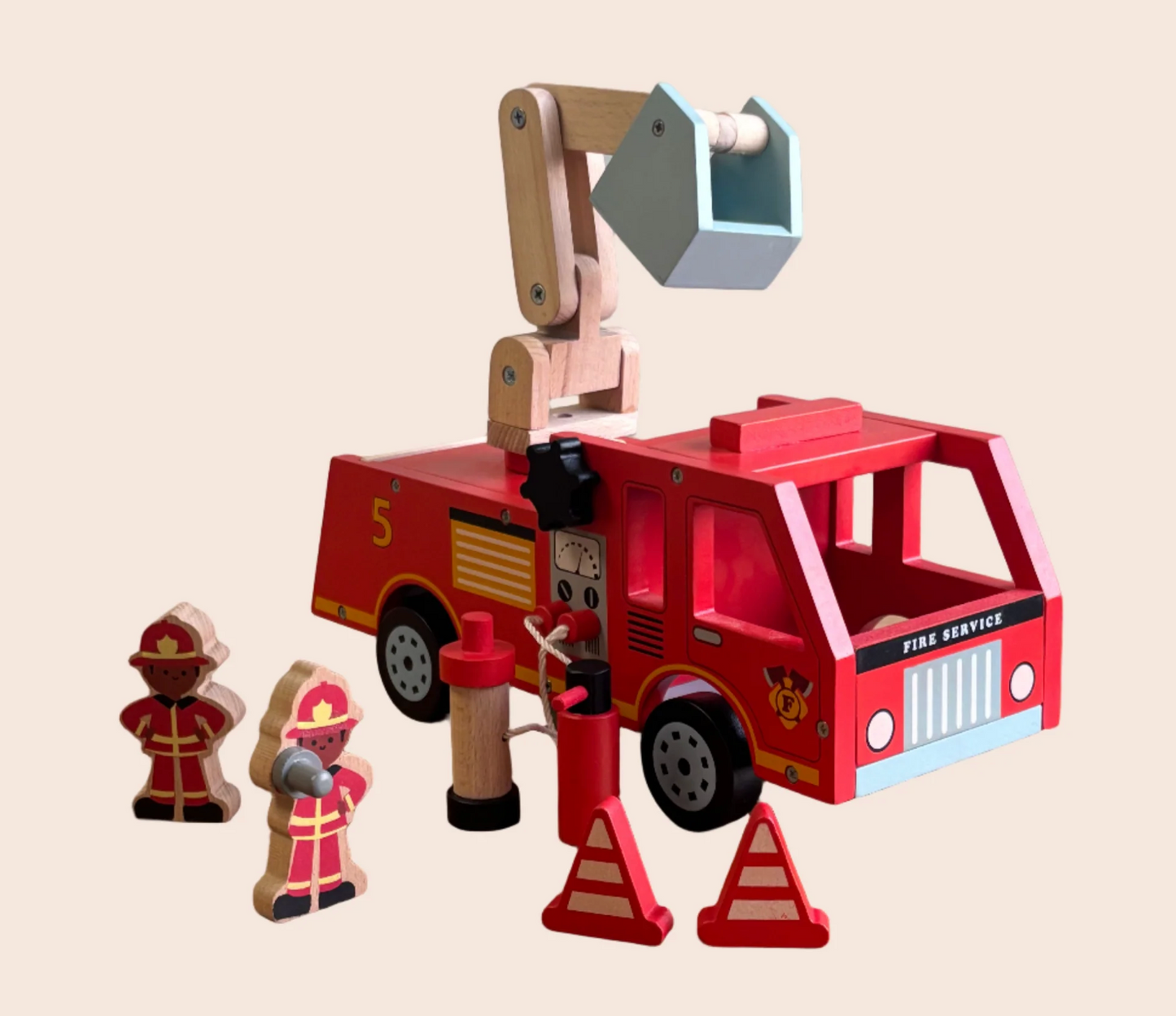 The Little Hero’s Heritage: Playbox Wooden Marshall’s Fire Truck