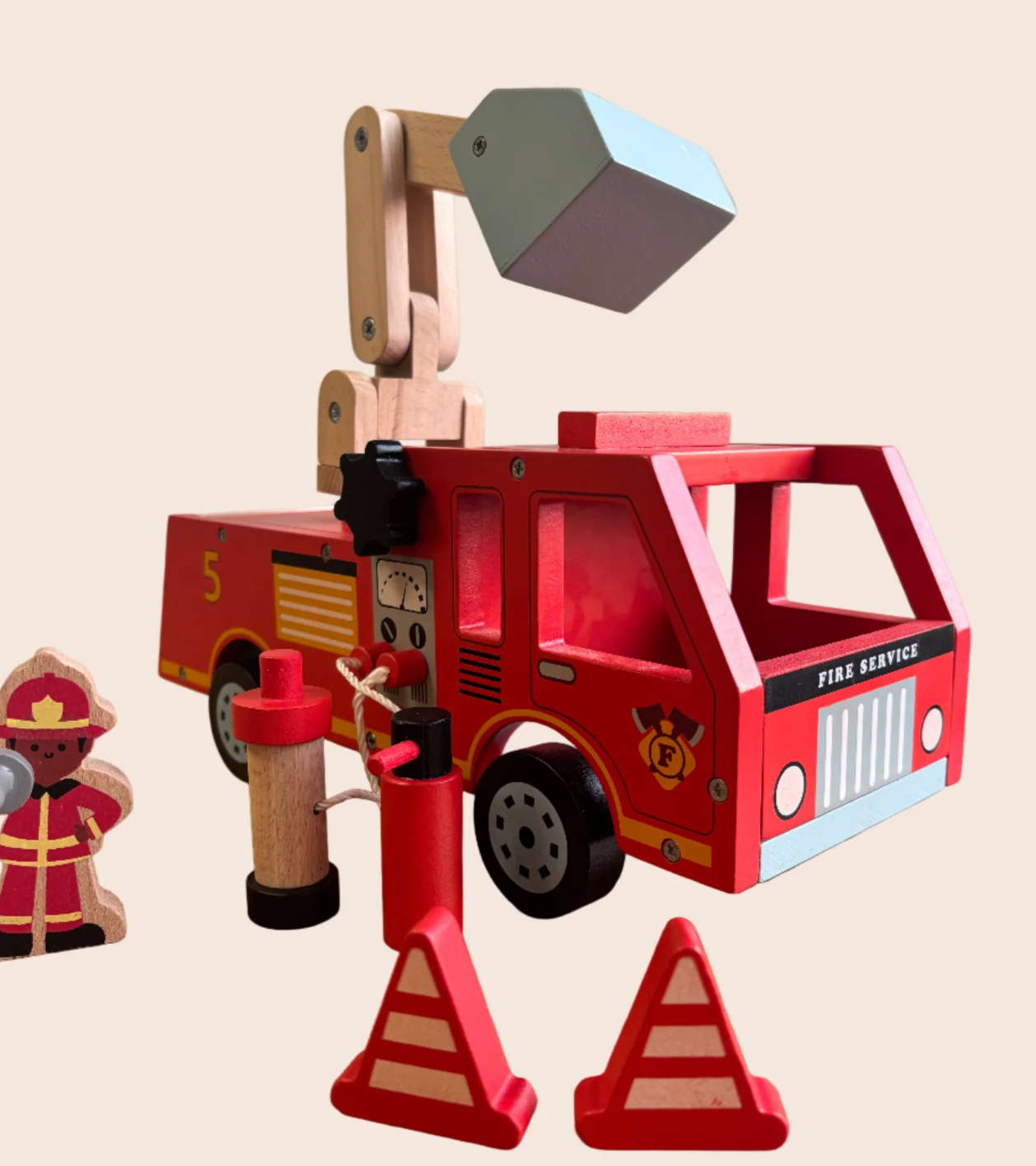 The Little Hero’s Heritage: Playbox Wooden Marshall’s Fire Truck