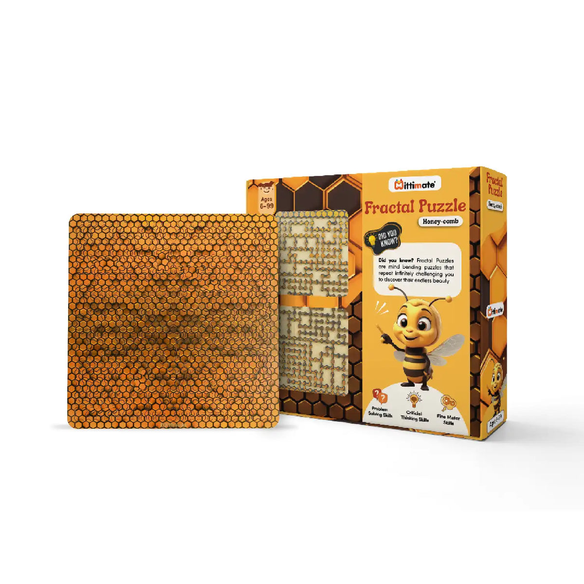 Mittimate Honeycomb Fractal Puzzle