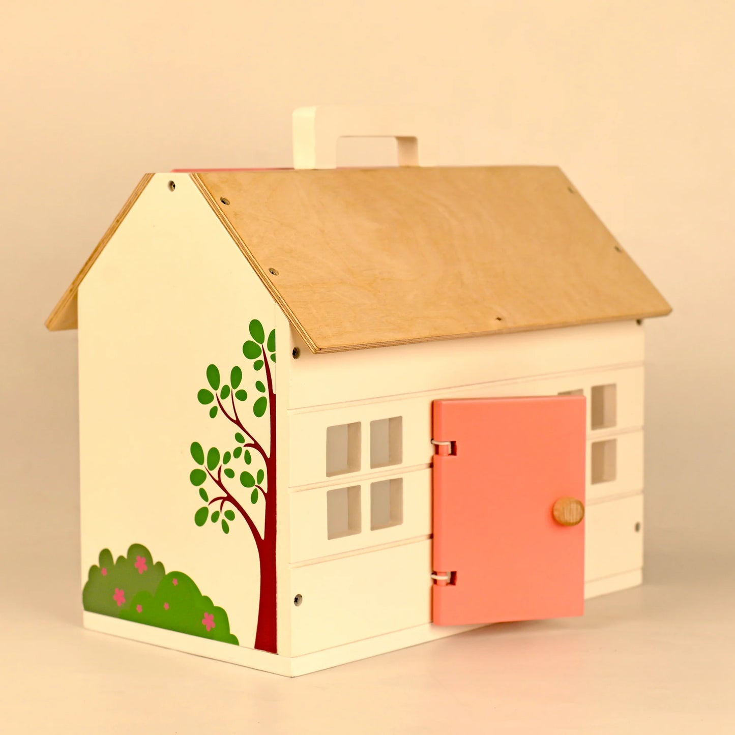 The Pop’s Pool Side Villa | Artisanal Mini Wooden Dollhouse